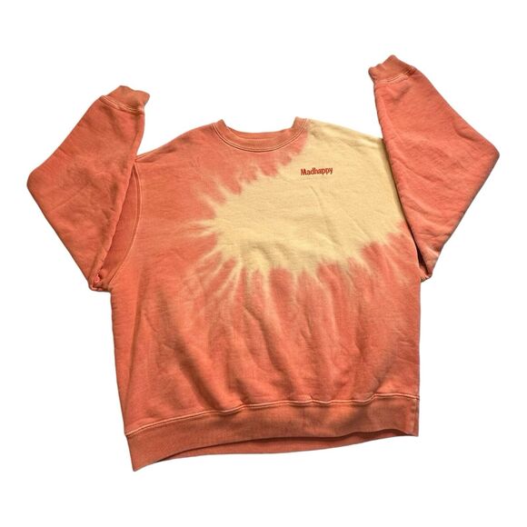Madhappy Ltd Edition Tie Dye Crewneck Pullover Yellow Sweatshirt Women’s Sz M‎ - Picture 6 of 16